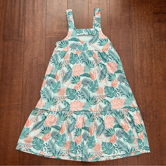 Mango Tropical Print Kids Dress, Perfect For a Summer Vacation, Size 9/10y - Picture 8 of 11